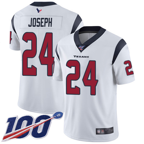 Houston Texans Limited White Men Johnathan Joseph Road Jersey NFL Football #24 100th Season Vapor Untouchable->youth nfl jersey->Youth Jersey